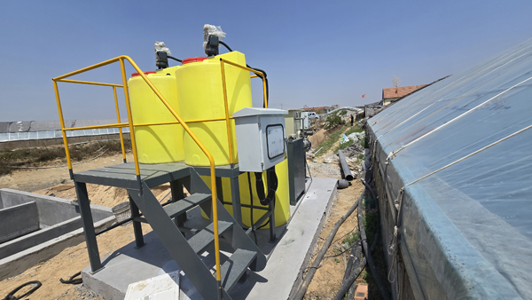 淡水養殖微濾機加藥設備安裝調試完成